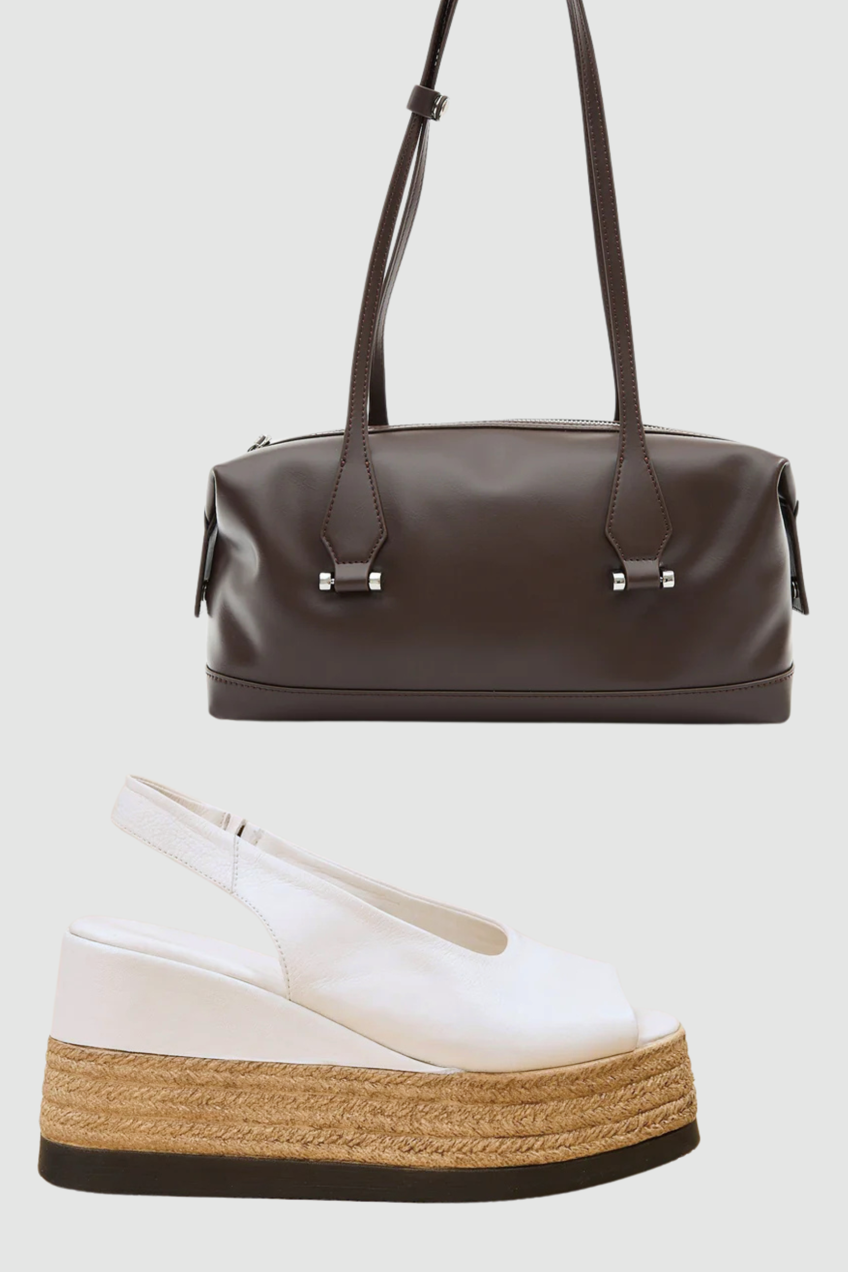 Agnesa White + Alto Brown