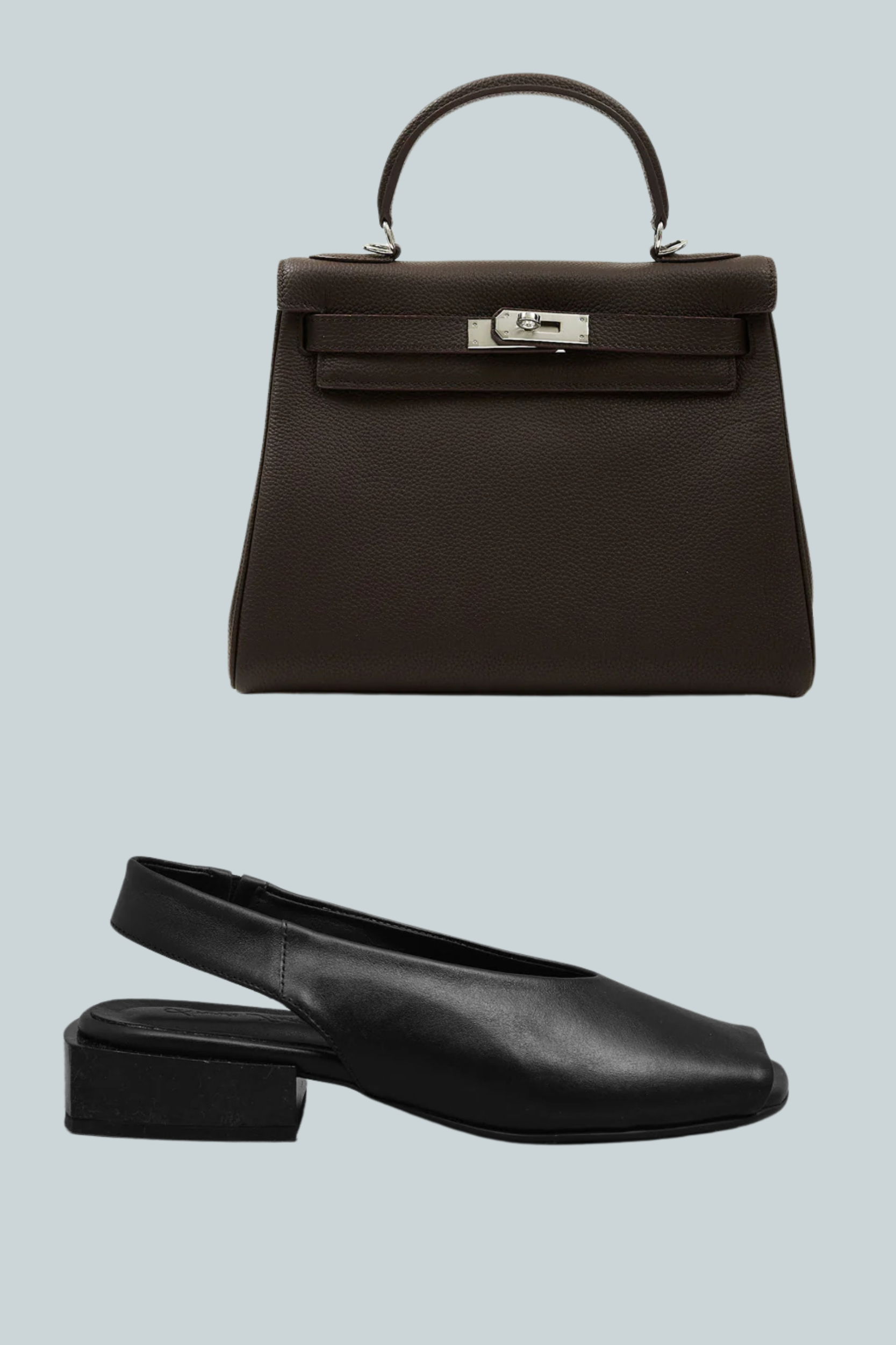 Gloss Block Black + Linden Brown