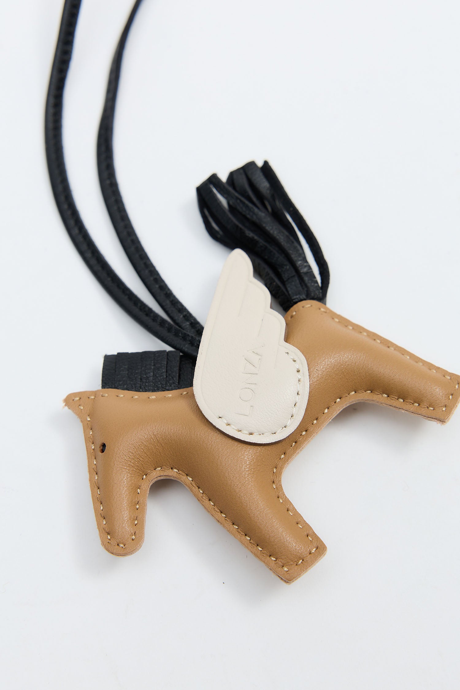 Pony Apricot/White Keychain