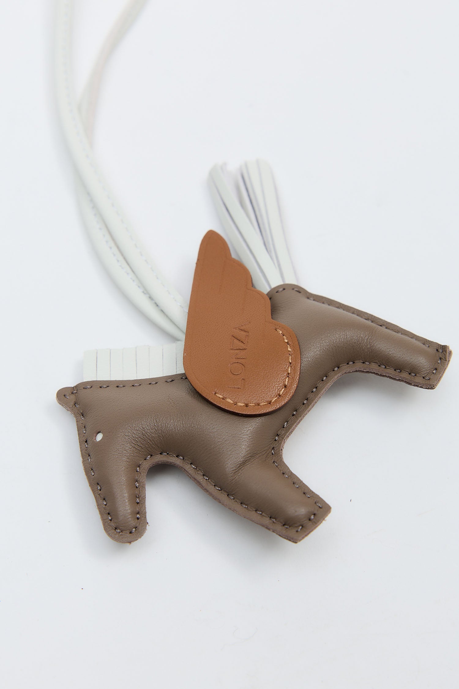 Pony Grey/Brown Keychain