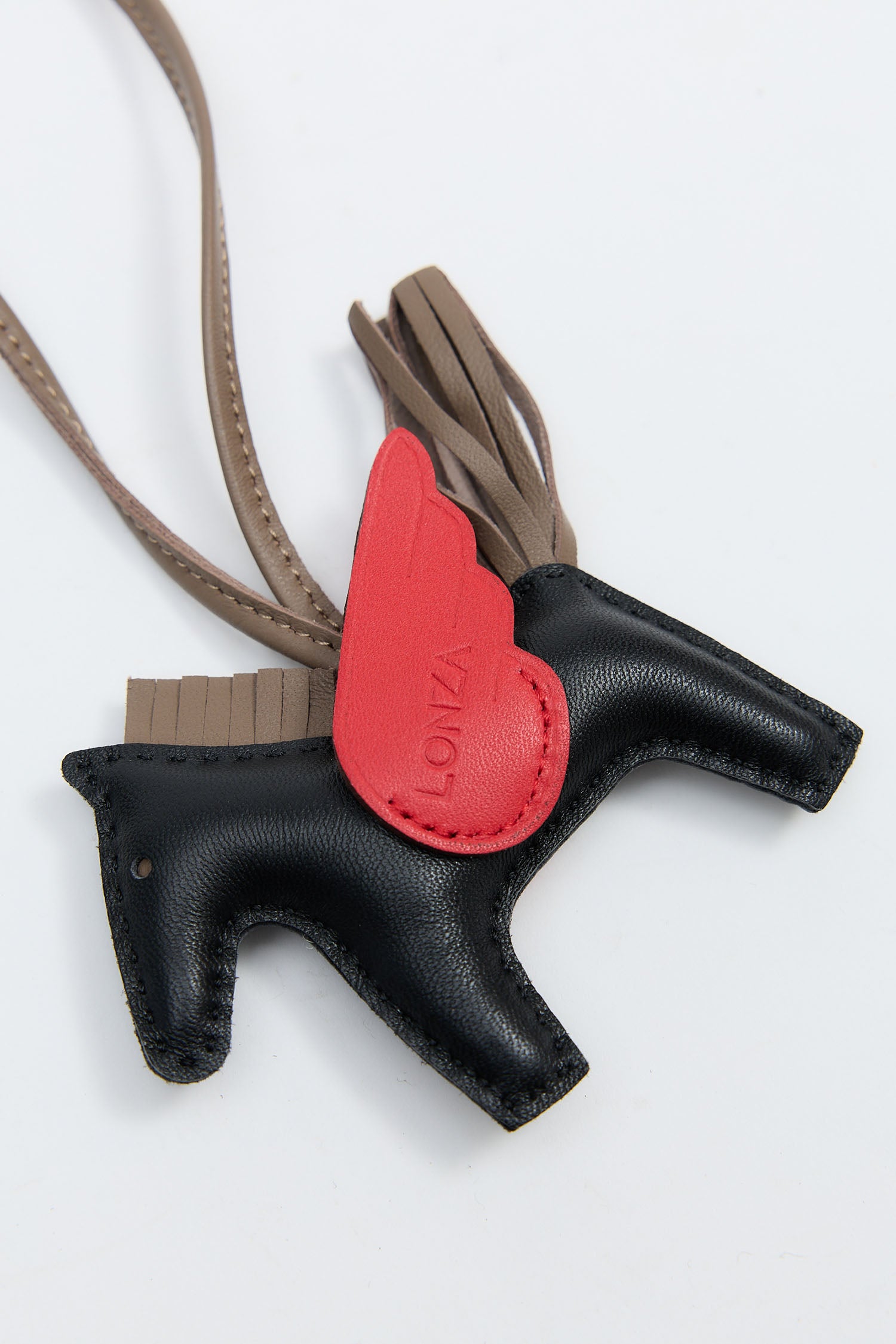 Pony Black/Red Keychain