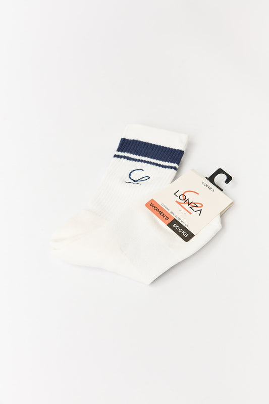 Solly White Premium Cotton Socks
