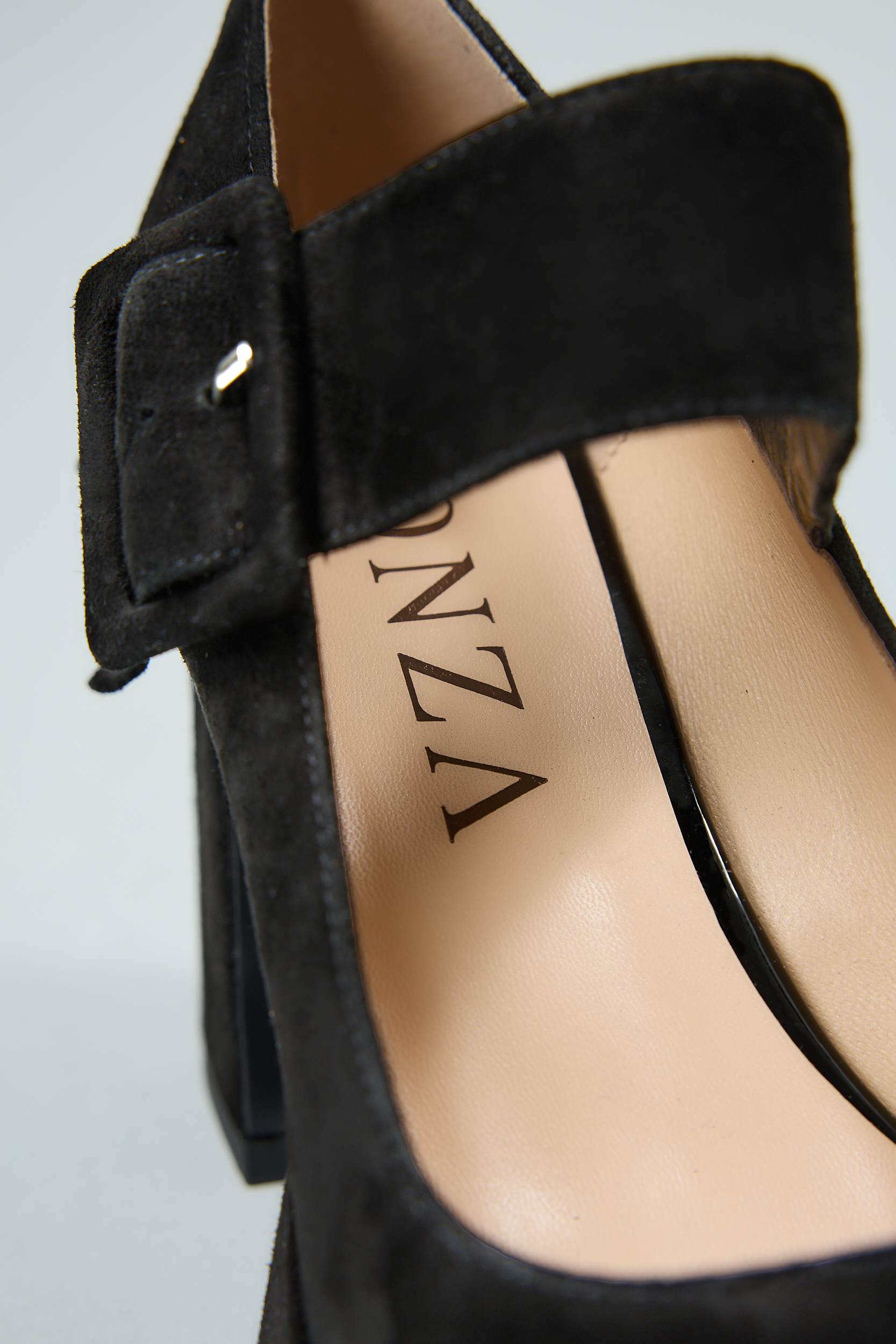 Lonza Claudia Black Suede ( USD$214.00 ) - premium women's shoes