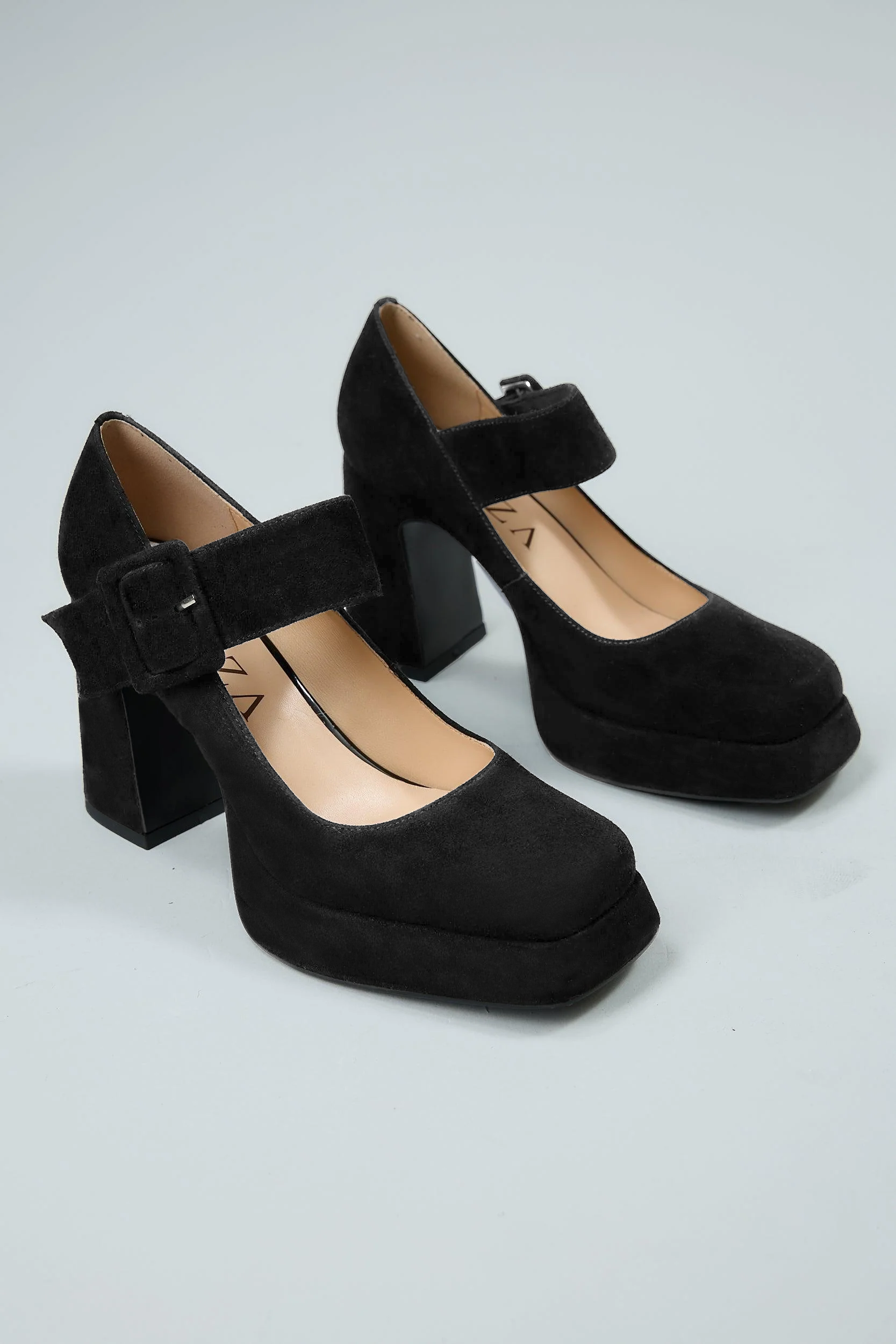 Lonza Claudia Black Suede ( USD$214.00 ) - premium women's shoes