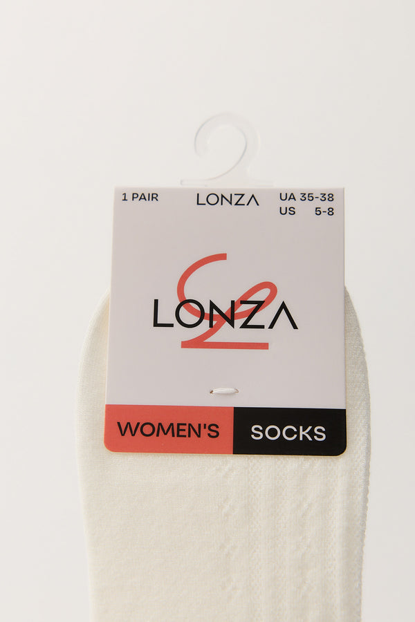 White Cotton Blossom Socks