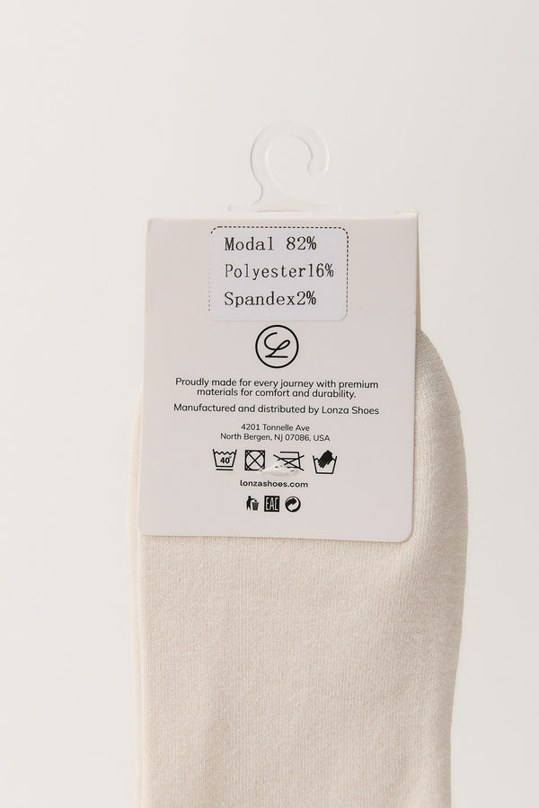 Salt Beige Premium Cotton Socks