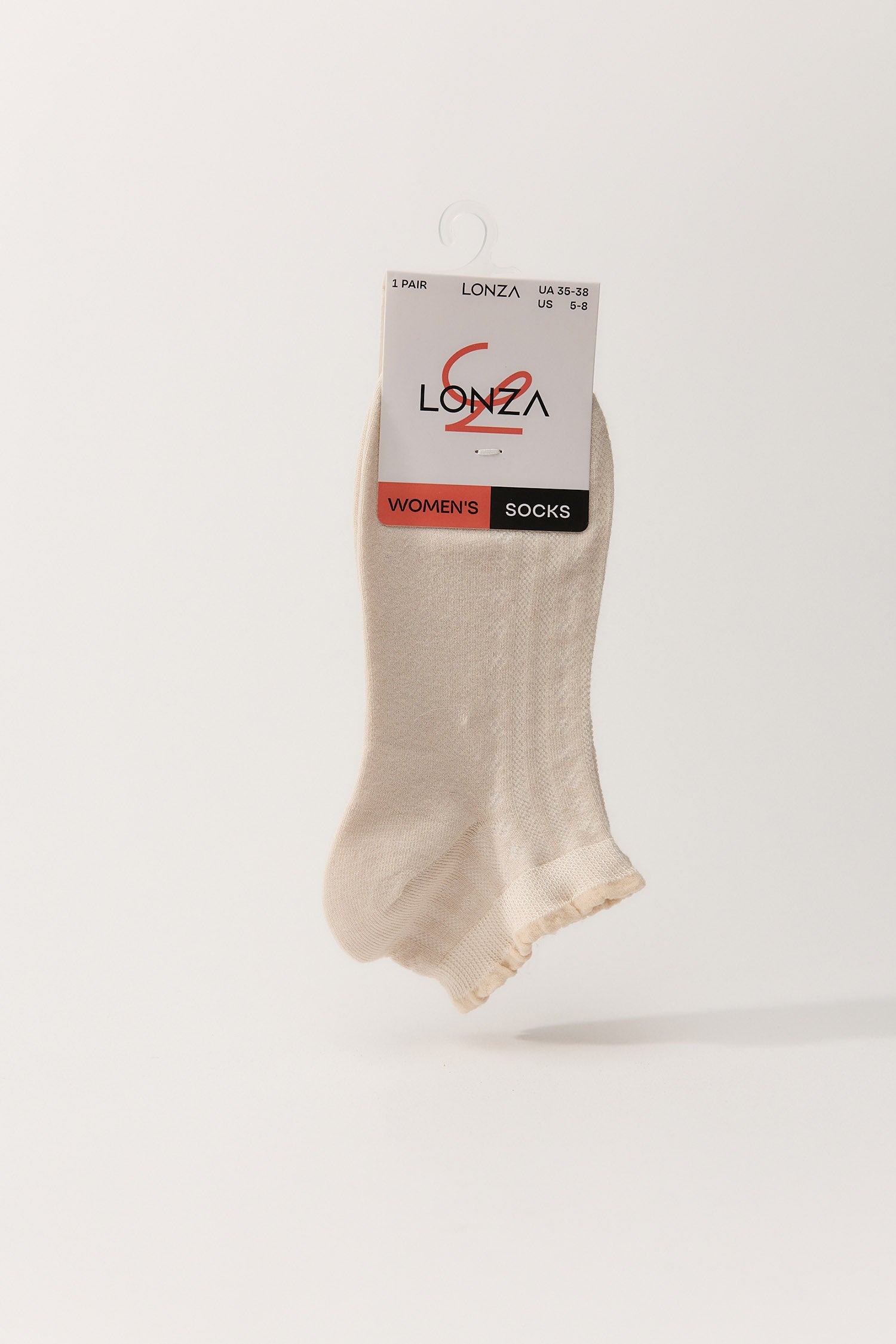 Beige Cotton Blossom Socks