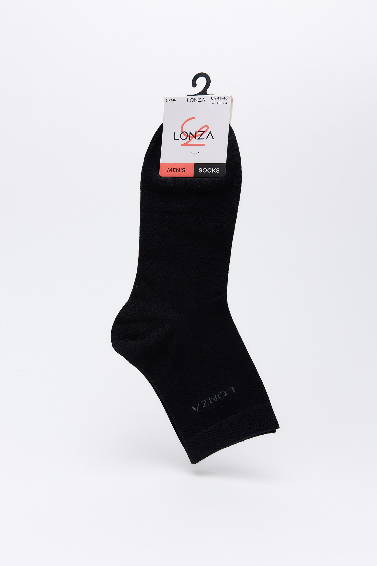 Noir Black Men Cotton Socks
