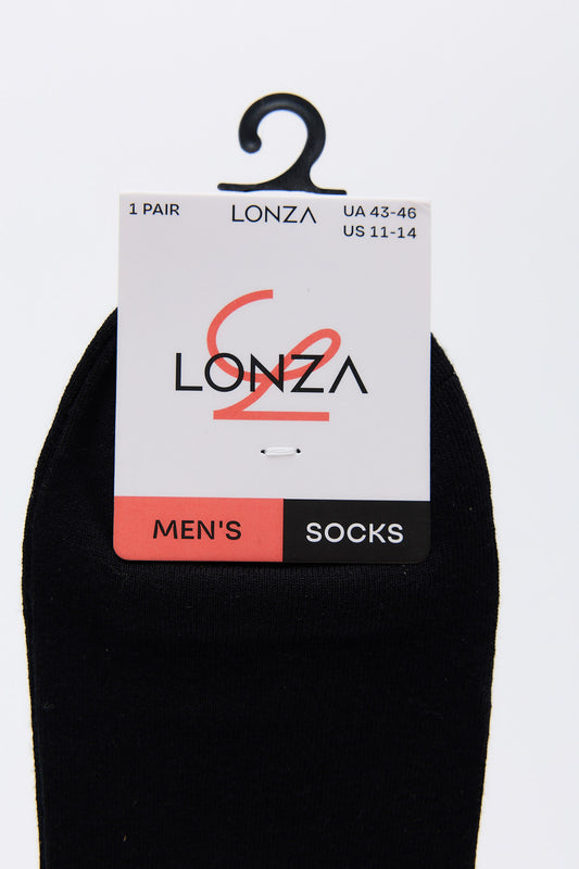 Noir Black Men Cotton Socks