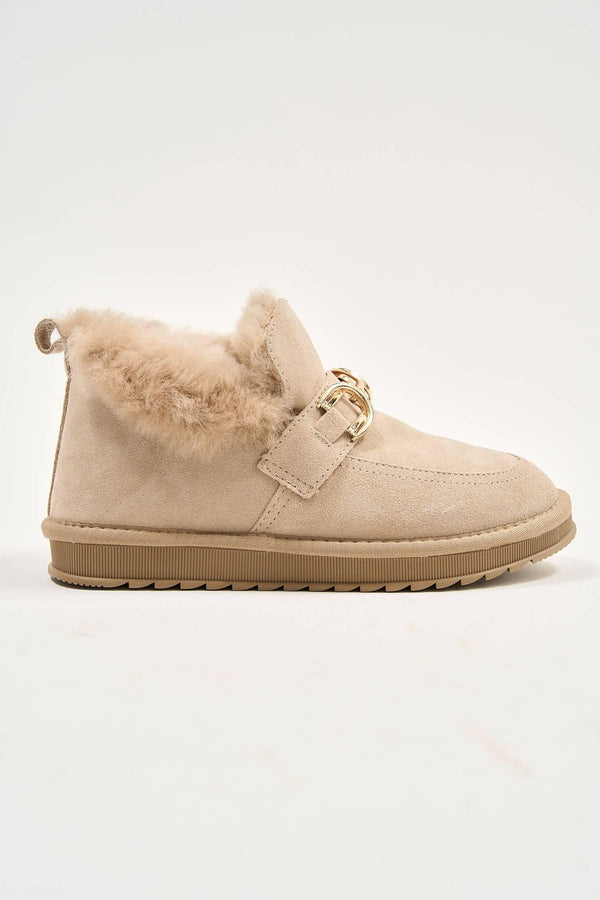 Puff Buckle Beige