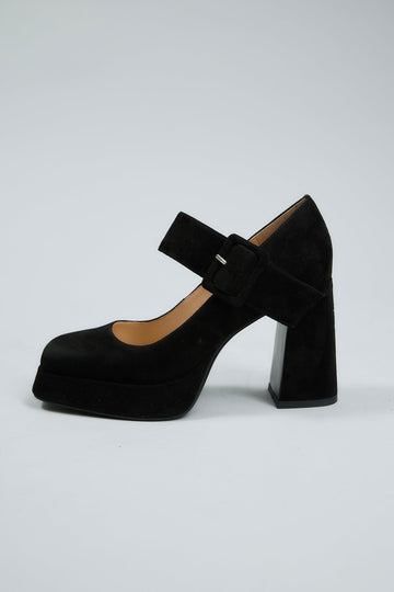 Claudia Black Suede