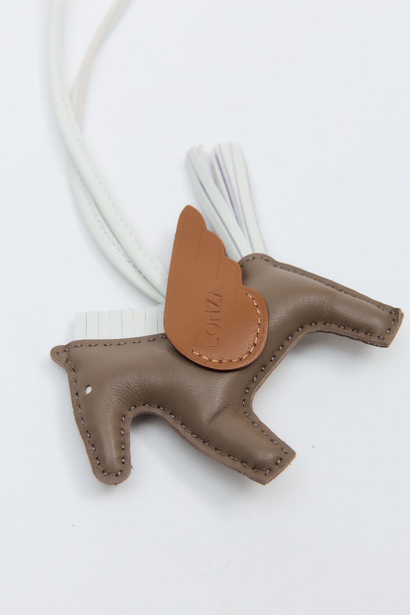 Pony Grey/Brown Keychain