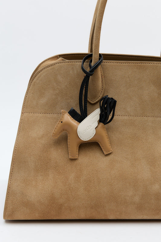 Pony Apricot/White Keychain