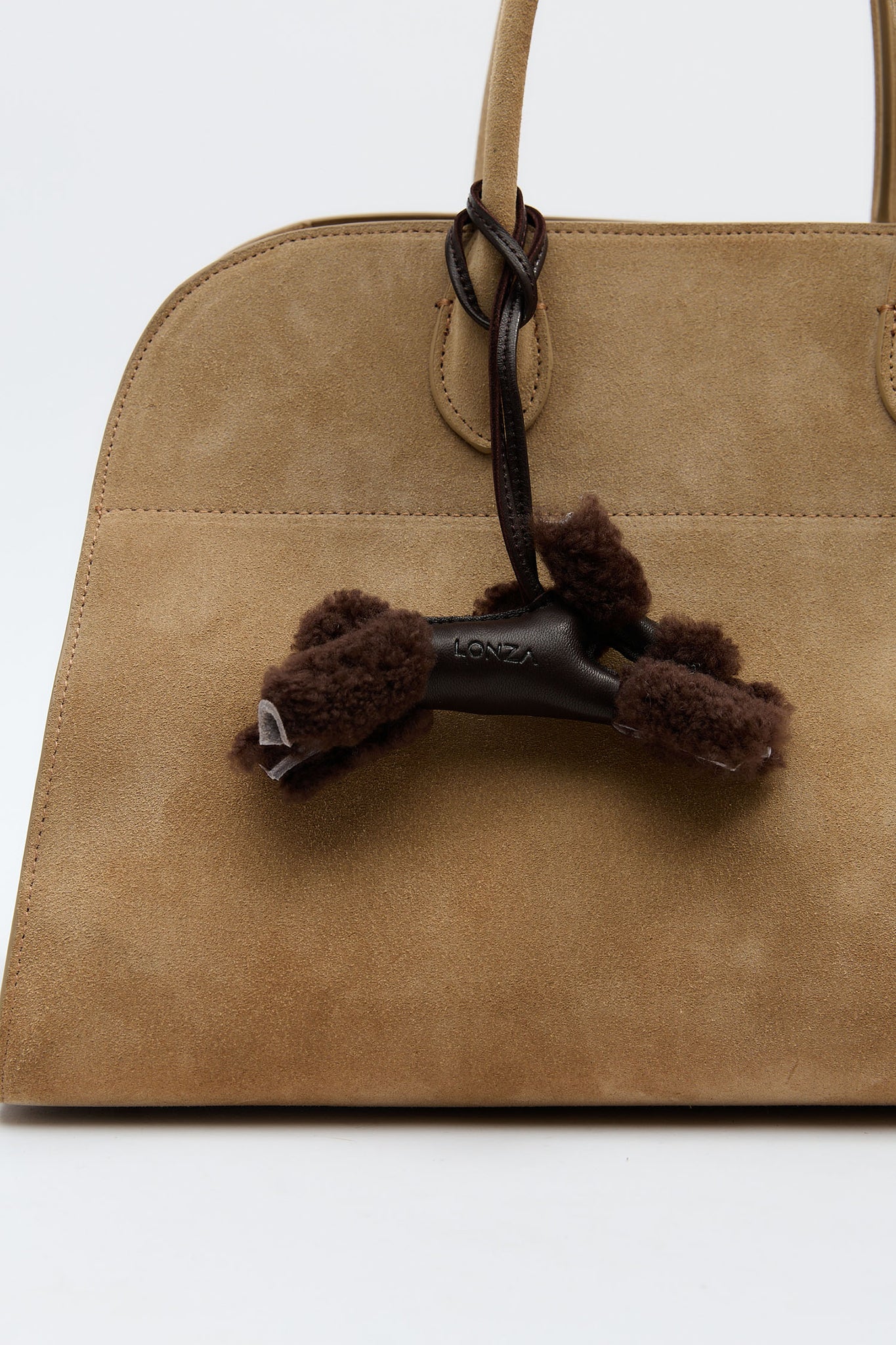 Fluffy Brown Keychain