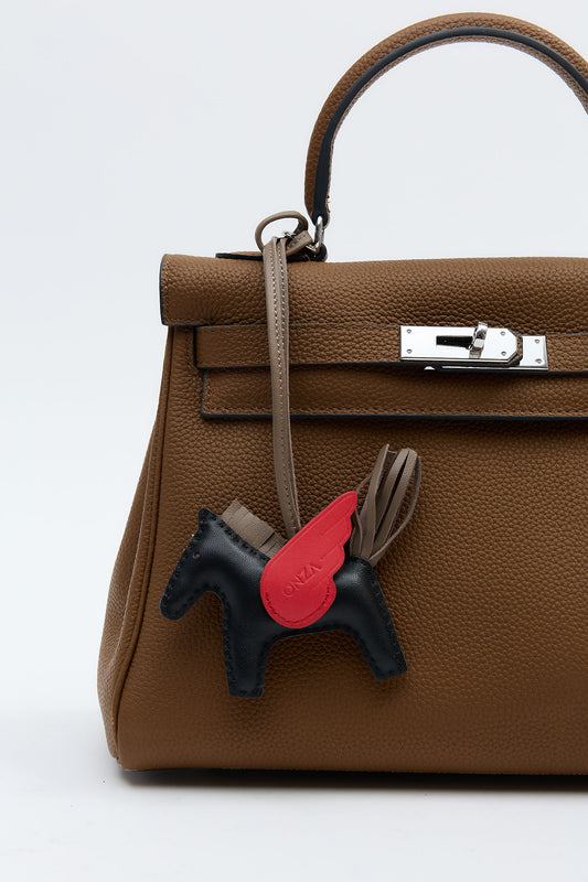 Pony Black/Red Keychain
