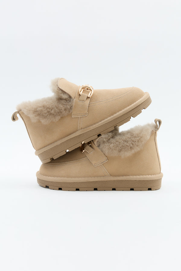 Puff Buckle Beige