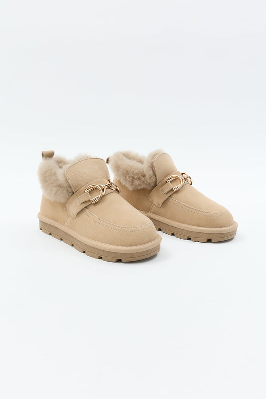 Puff Buckle Beige