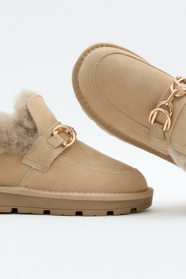 Puff Buckle Beige