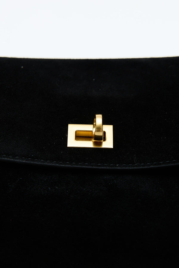 Coralie Black Suede