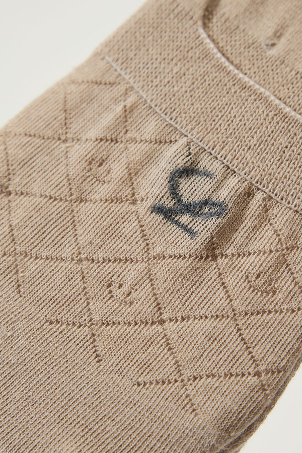 Stride Cotton Breathable Socks, Beige