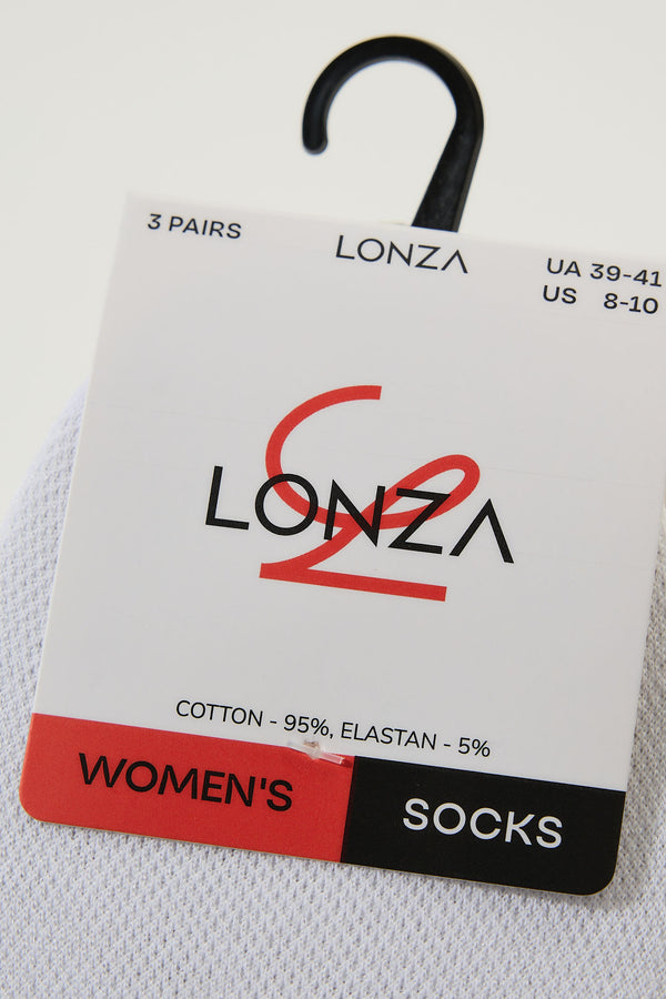 Pure Premium Cotton Socks, White