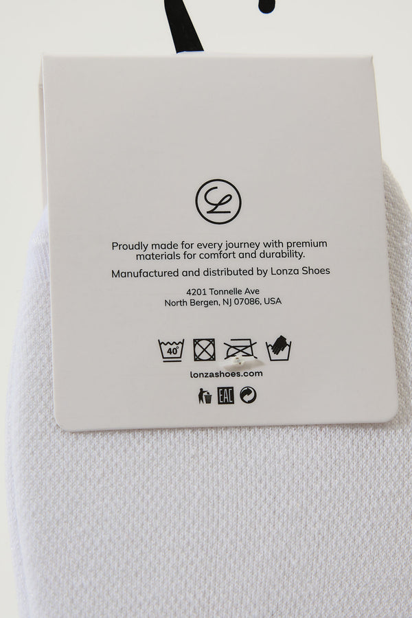 Pure Premium Cotton Socks, White