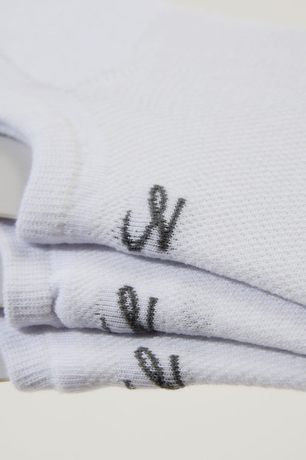 Pure Premium Cotton Socks, White