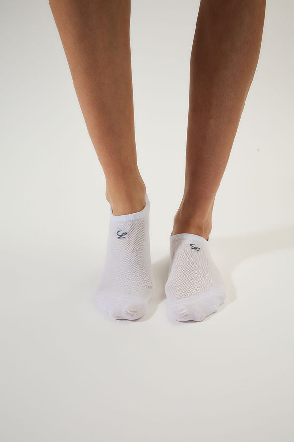Pure Premium Cotton Socks, White