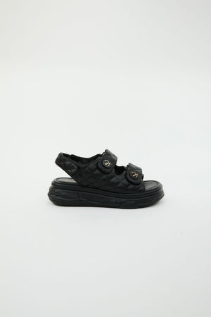 Adela Black Sandals