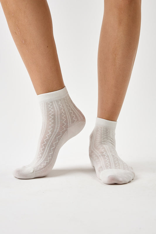 Arctic White Premium Cotton Socks