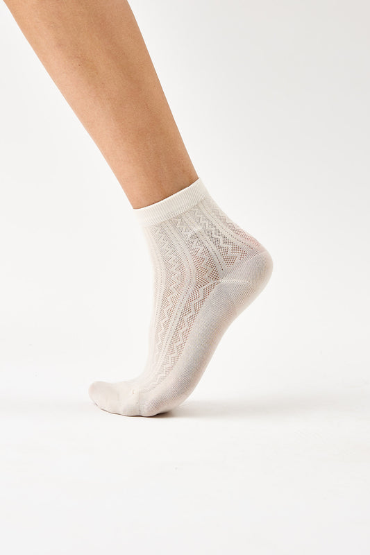 Arctic Beige Premium Cotton Socks
