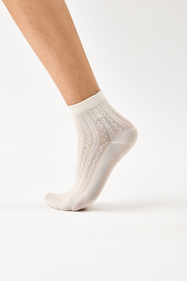 Arctic Beige Premium Cotton Socks
